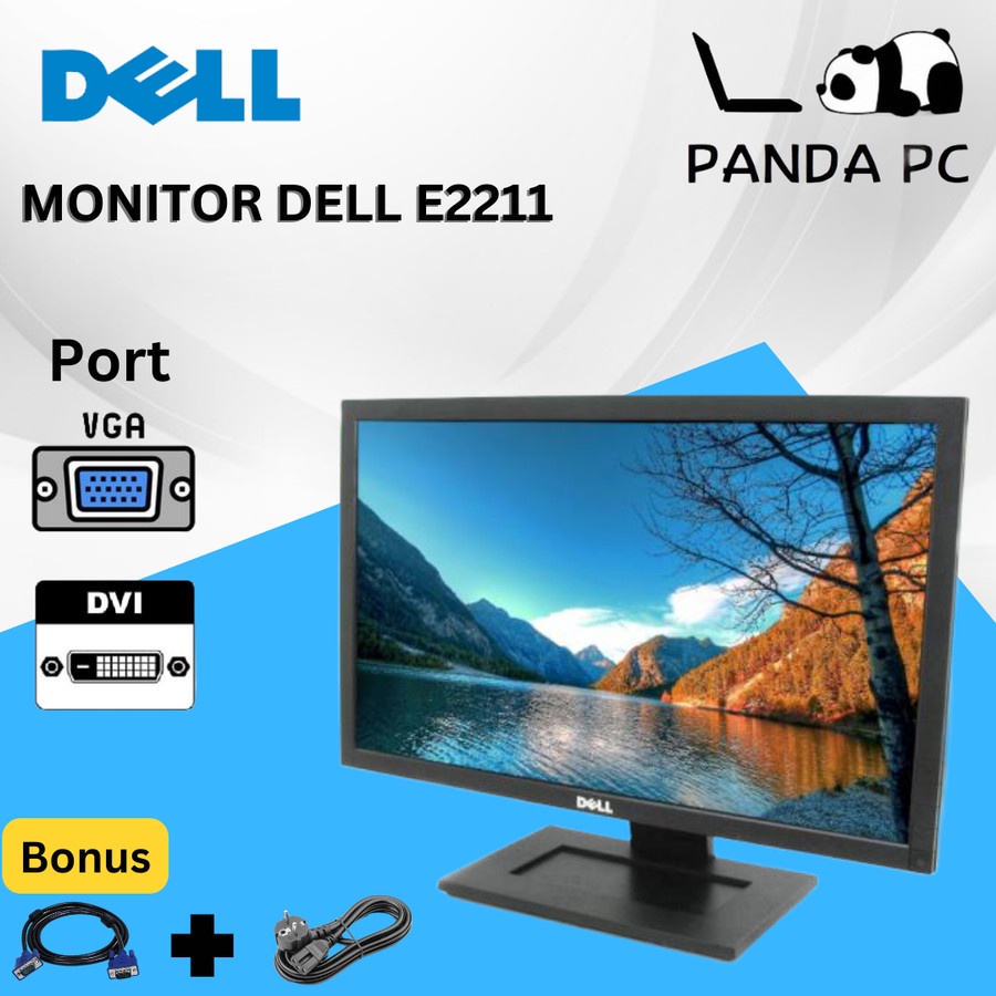 Monitor Dell 19&quot;20&quot;22&quot;24 inch Full HD LED LCD Second Berkualitas Grade A