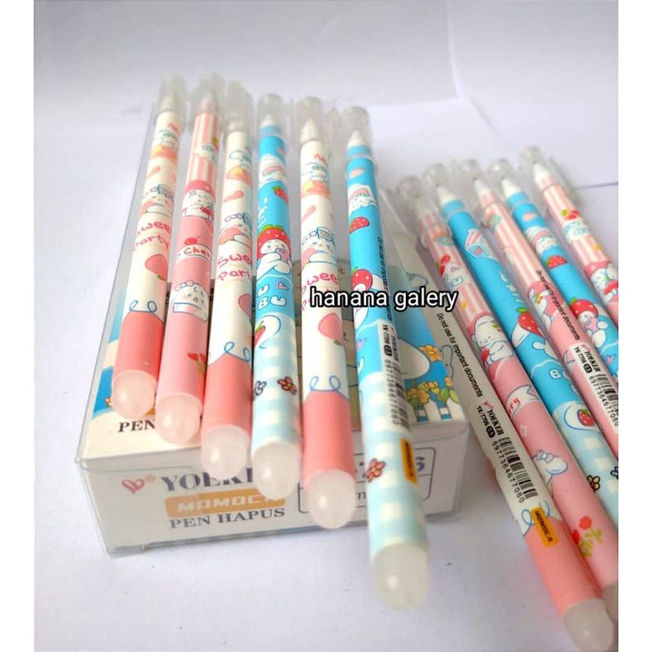 

Pulpen Karakter bisa di hapus / Erasable Pen (1 pack isi 12 pcs)