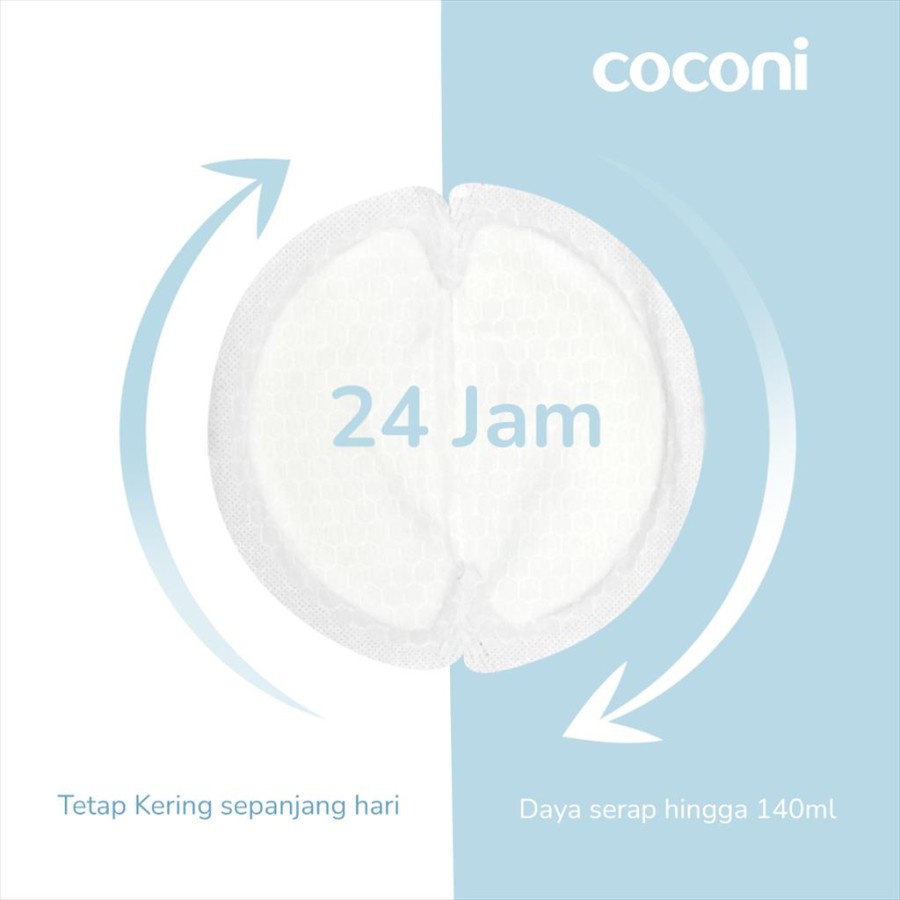 Coconi Disposable Ultra-thin Breast Pad / Busa Penyerap ASI 100 Pcs