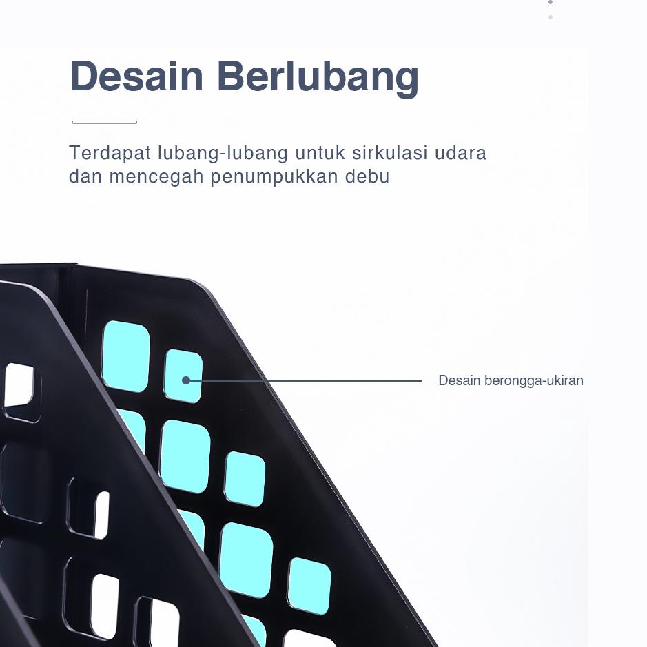 

[PRODUK W7Zjk] Deli File Tray / Rak Box File Bahan Plastik Dua Warna 3/4 Sekat 78990 78991 RHG