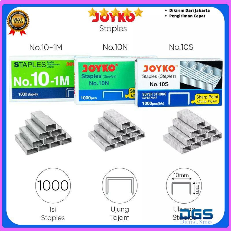

Isi Staples Kecil Joyko No.10 / Isi Staples Joyko Kotak Kecil DGS