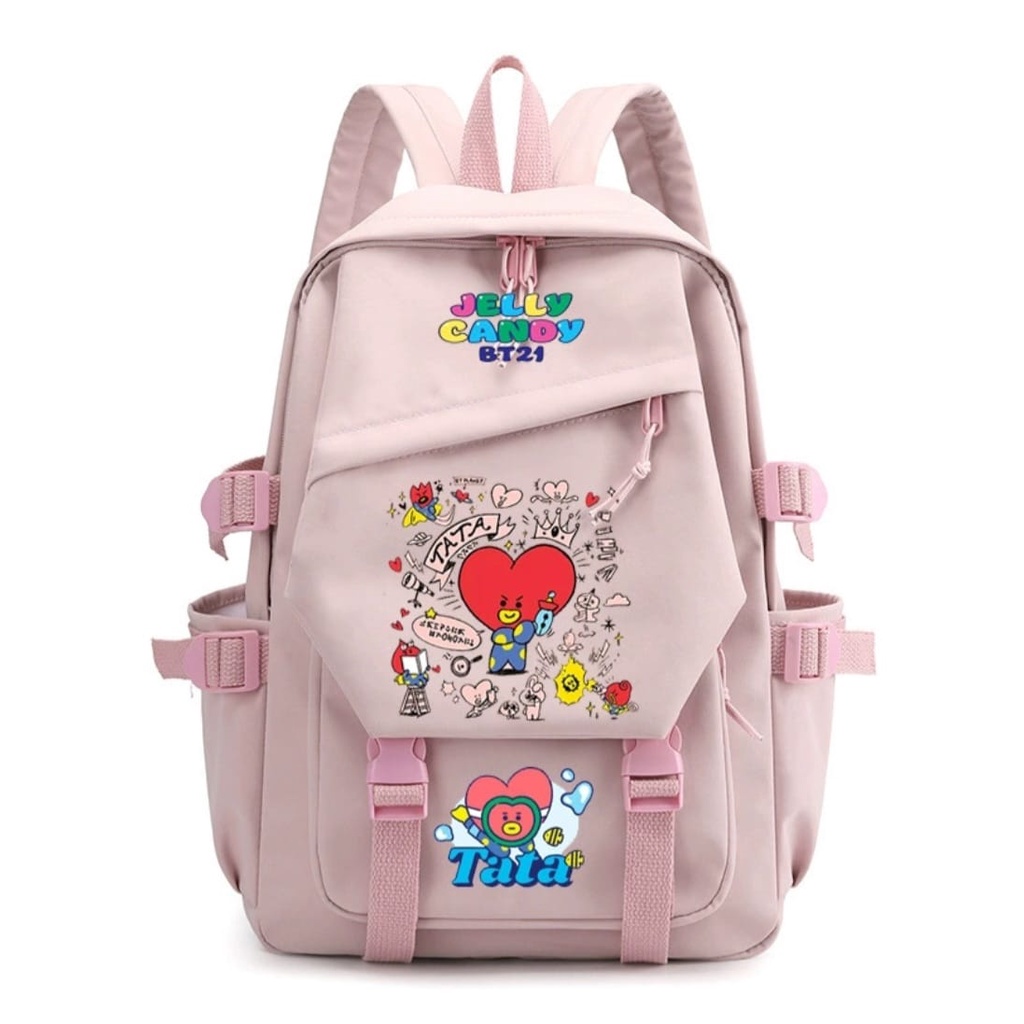 RANSEL WANITA 3PCS 200K TAS SEKOLAH ANAK PEREMPUAN SISWI SD SM SMA SMU DAN KULIAH BACKPACK REMAJA CEWEK KEKINIAN