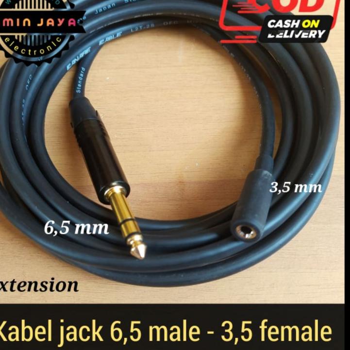 READY ✅Kabel extension jack mini stereo 3,5 female to jack akai 6,5 stereo|SQ2