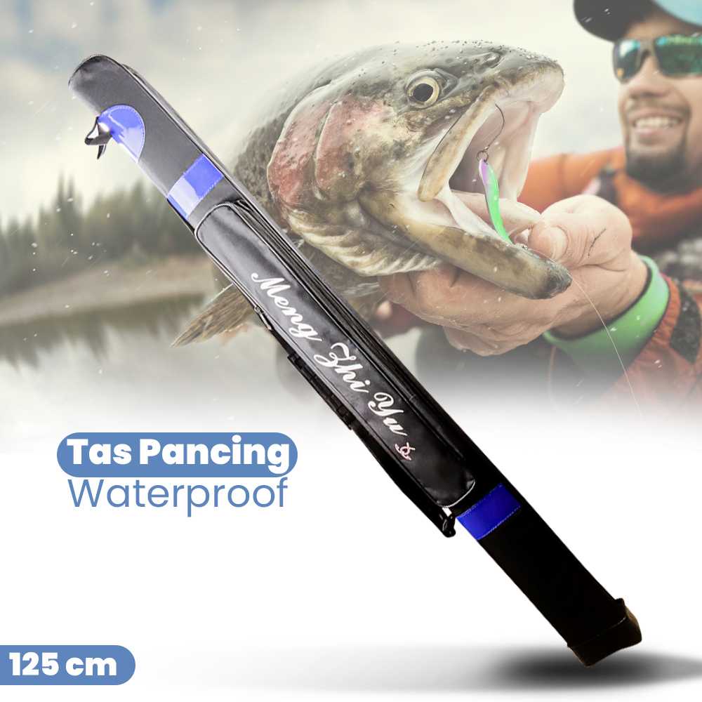 Meng Zhi Yu Tas Pancing Waterproof Fishing Tackle Rod Bag 125cm - FB25