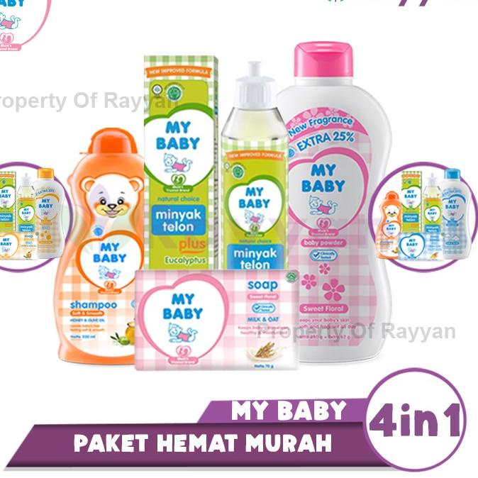 ❀❀ [MP]Paket My Baby 4 Pcs|My Baby Bundling|Mb-C|Paket Mandi Baby|Paket Hemat|Perlengkapan Bayi|Pake