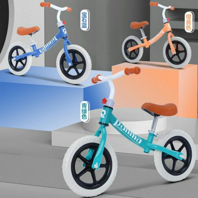 Sepeda Anak Balance Bike New Panma Ori - Tosca Navy Orange #Original