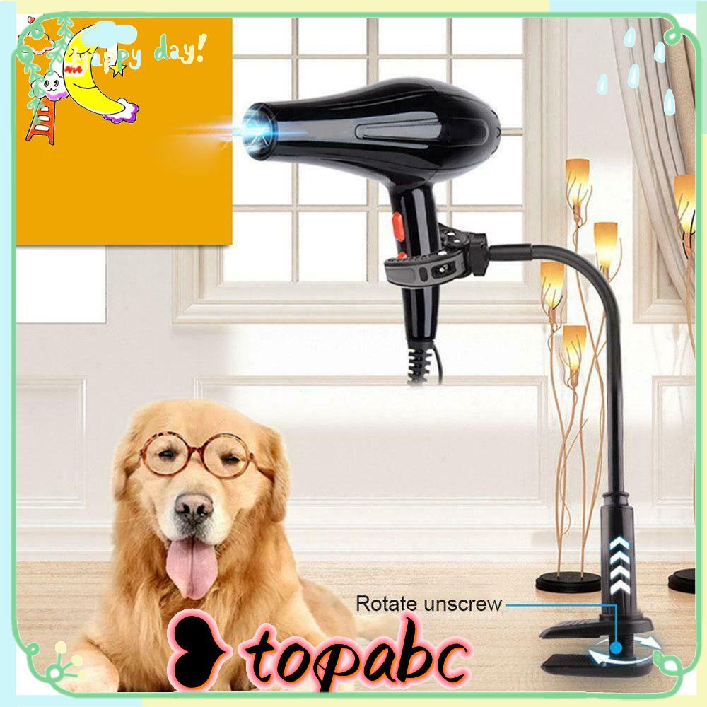 Bracket Pengering Rambut TOP Aman Hair Drye Holder Perawatan Anjing Adjustable Clamp Rotatable