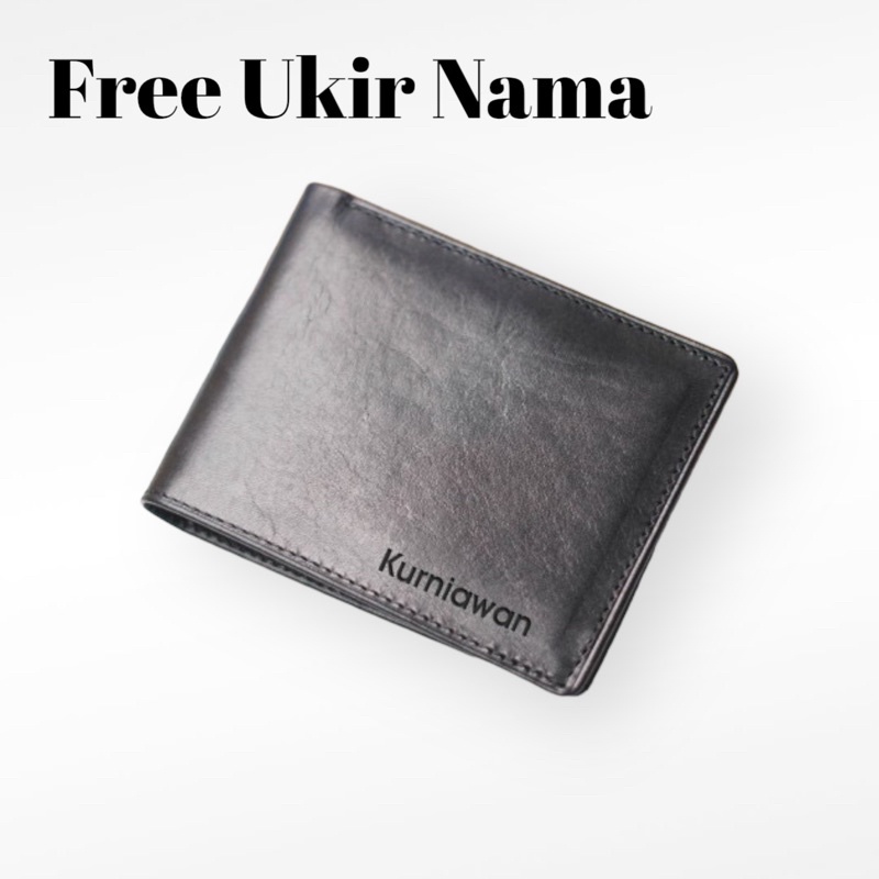 kado Cowok Dompet Pria Free Ukir Nama Costome Kulit Premium