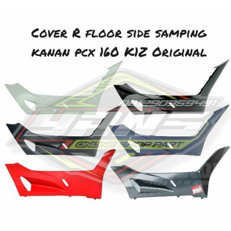 Cover R floor side samping kanan bawah pcx 160 K1Z tahun 2021-2024Semua warna Original