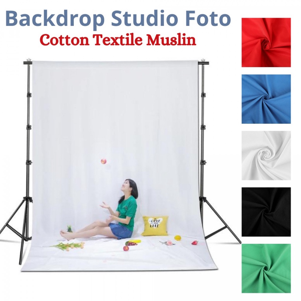 Ambitful Kain Backdrop Studio Fotografi Cotton Textile Muslin B29