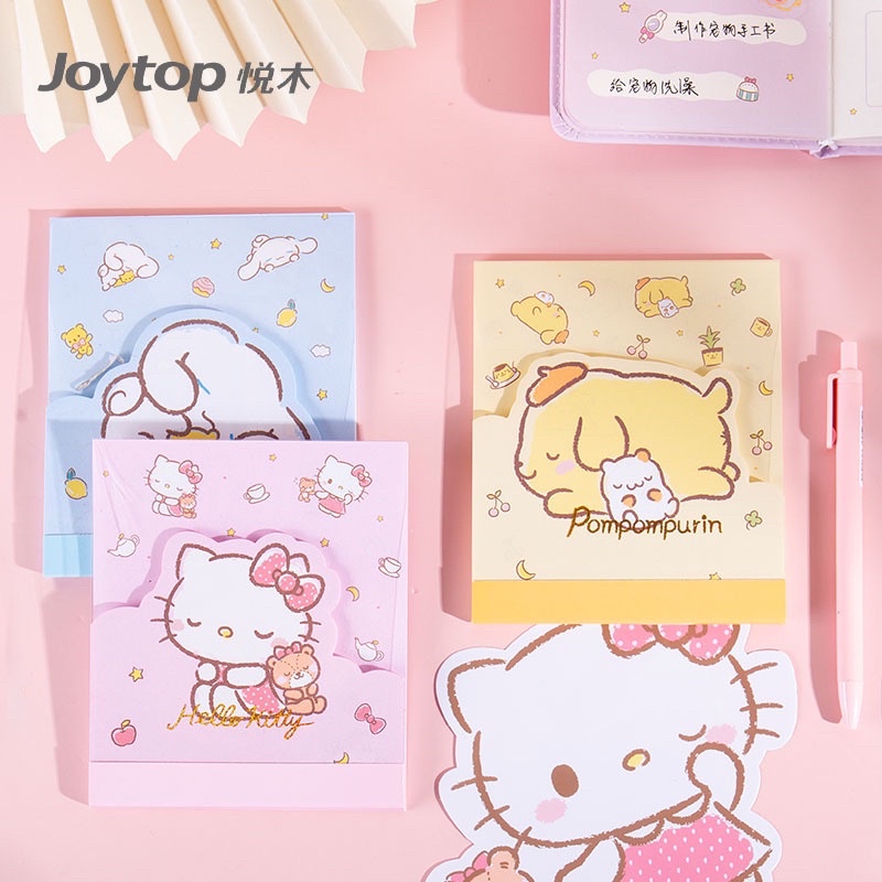 

Memo Notes 2in1 Sanrio Kotak Karakter Pompurin Cinnamorrol Melody RB9