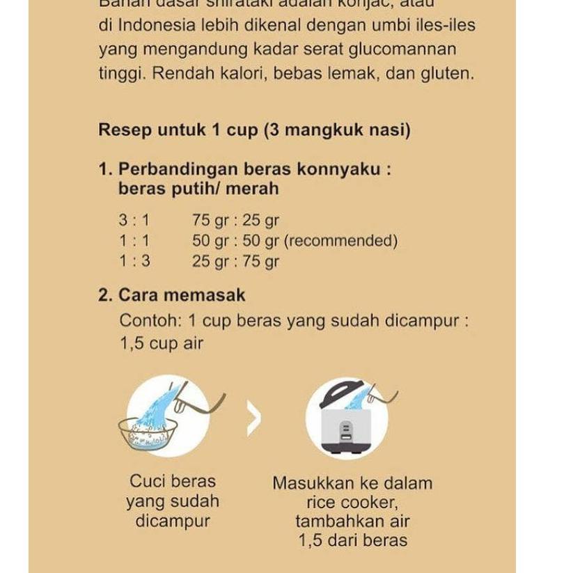 

(K9)1♥☞) BERAS SHIRATAKI | SHIRATAKI RICE 500gr BERAS KONNYAKU RICE 500gr murah