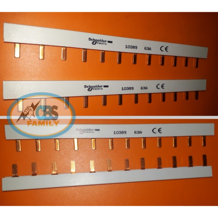 Insu Schneider Busbar Sisir Mcb 2Phase 63Ampere Ref. 10389 / Busbar Sisir
