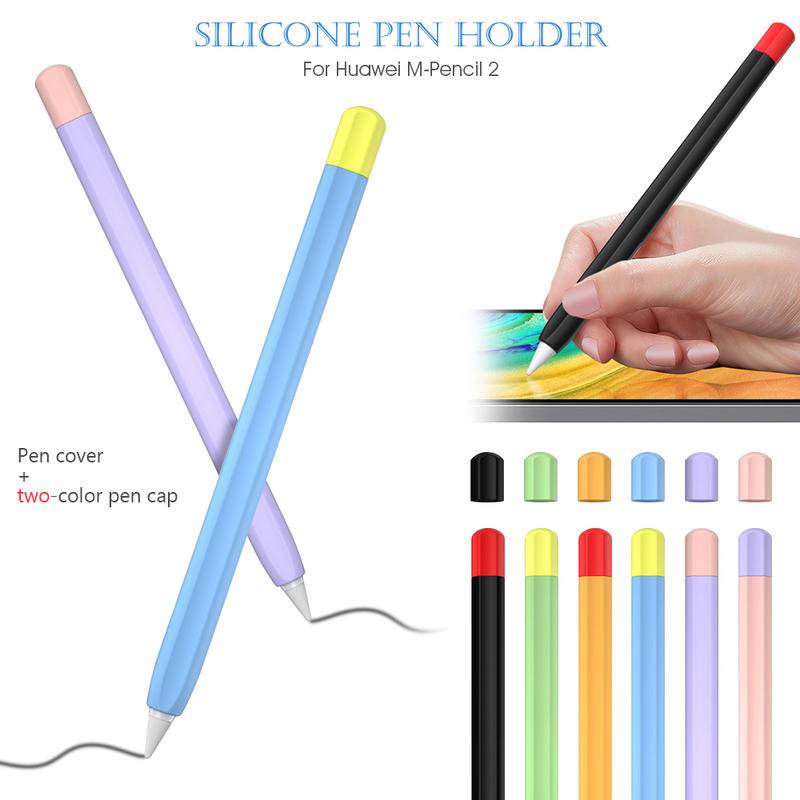 Soft Silicone Touch Pen Case Untuk Huawei M-Pensil 2warna Polos Pensil Cover Untuk Huawei M Pensil 2nd Cap Stylus Pelindung Case