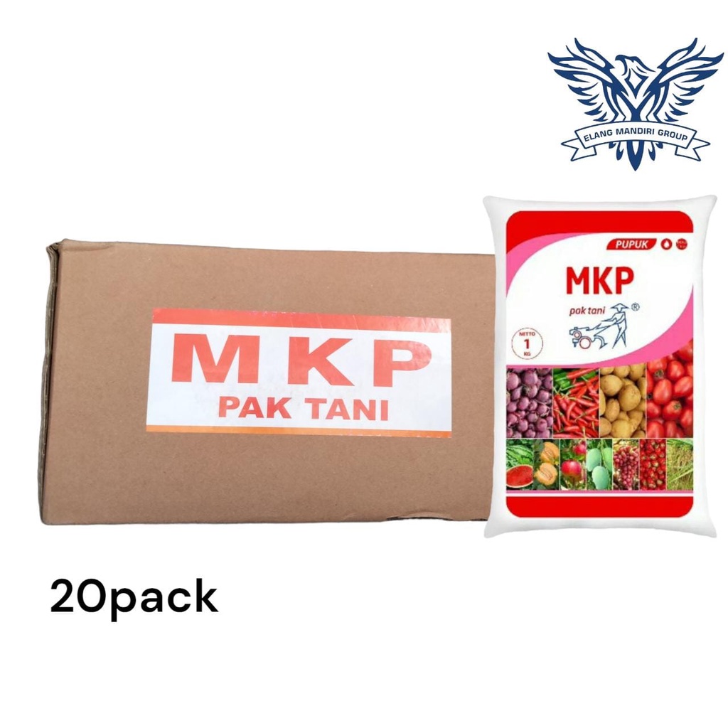 PUPUK MKP PAK TANI 1 Dus  ISI 20 Pack MONO KALIUM PHOSPHAT BUAH BUNGA KEMASAN PABRIK Phosphate (P2O5) 52% Potassium Oxide (K2O) 34% MKP MEROKE