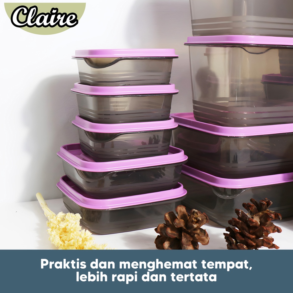 Set toples penyimpanan makanan isi 14pcs / Food storage multifungsi 14pcs