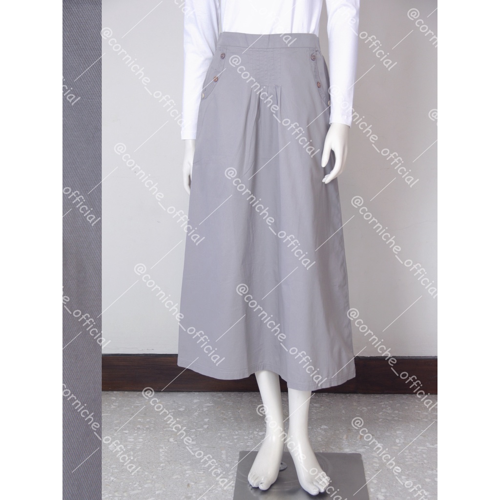 Corniche Stone Skirt Frost Grey - TH52206