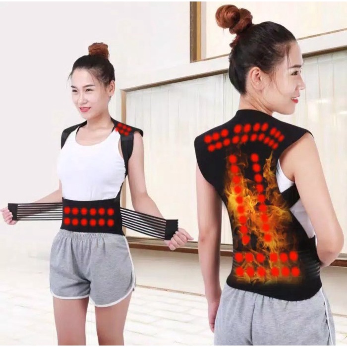 Rompi Terapi Pinggang Punggung Bahu Alat Terapi Pinggang Rompi Pemanas Punggung Magnetik Tourmaline Alat Terapi Kesehatan Alat Terapi Pinggang Punggung Rompi Therapy Tourmaline