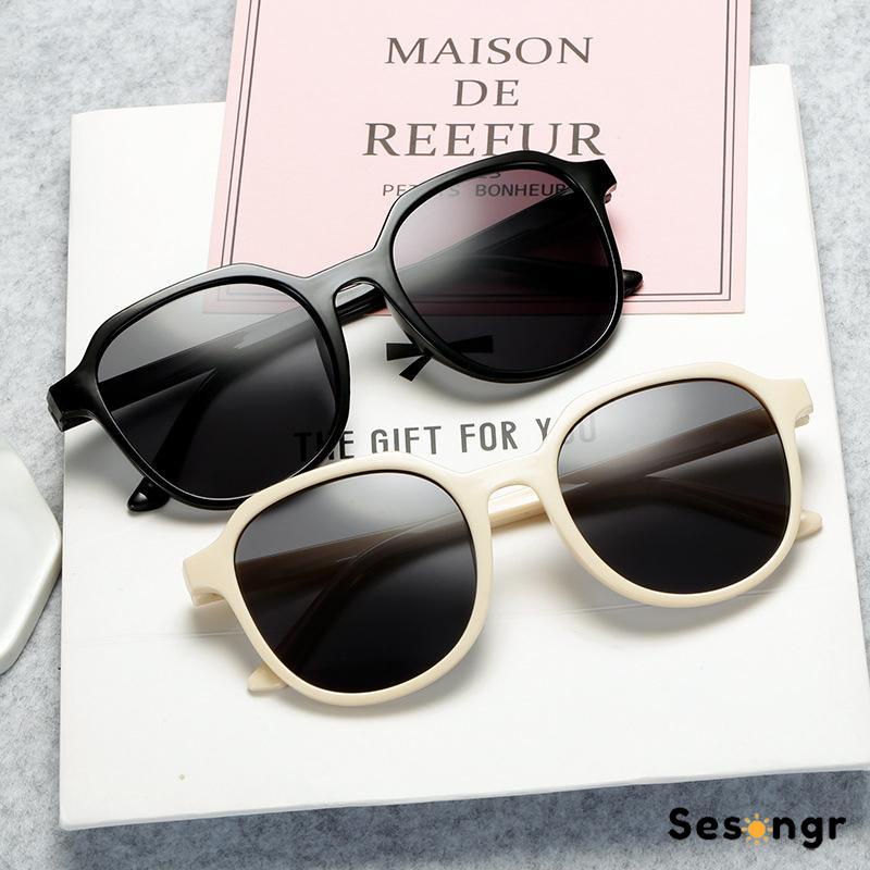 Korean Segiempat Kacamata Hitam Wanita/Pria Sunglasses - SG