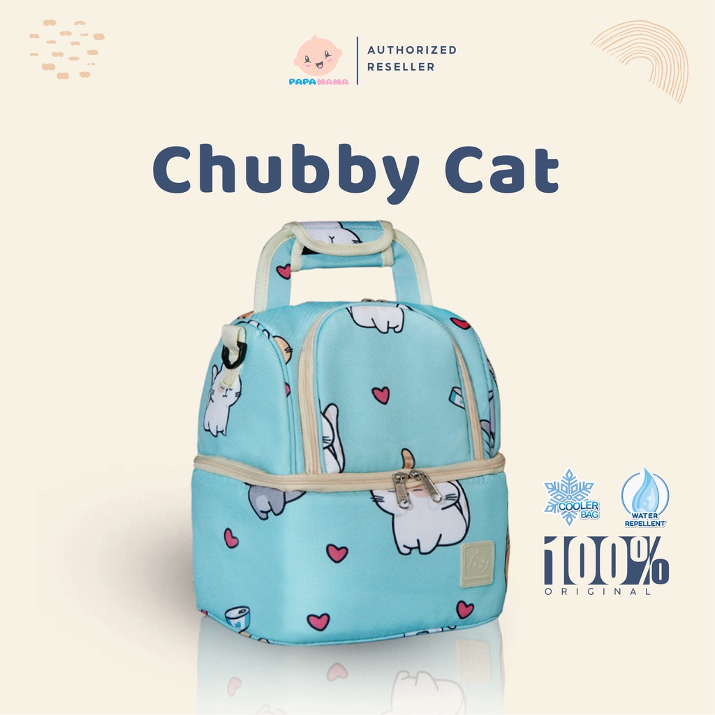 Papamama Cooler Bag Pattern - 3016 Chubby cat