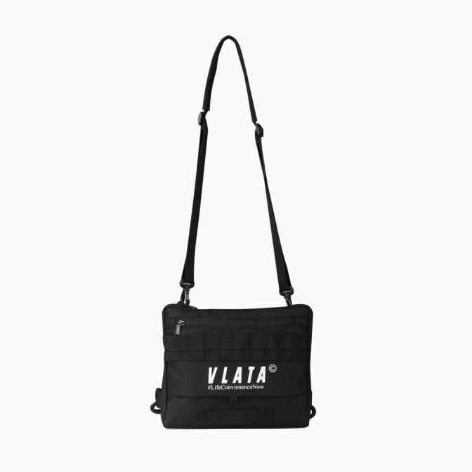 Tas Selempang Pria Wanita - Suva Sling Bag Black - Vlata Deepblue256