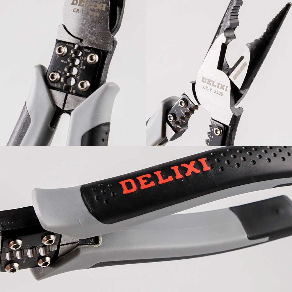 Tang Pemotong Kawat Kabel CRV Multifungsi Needle Plier 7Inch Anti Slip