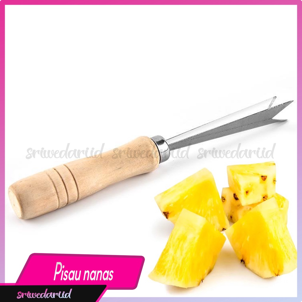 PISAU PENGUPAS NANAS STAINLESS ALAT KUPAS BUAH NANAS PISAU SERUT BUAH