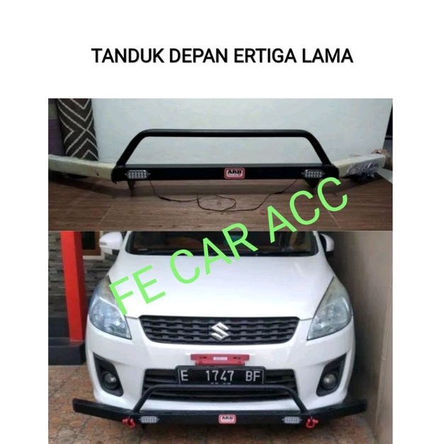 TANDUK TOWING BESI PELINDUNG BUMPER DEPAN MOBIL ERTIGA LAMA