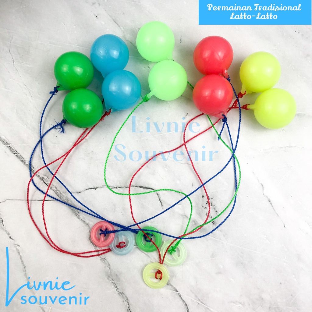 Grosir Glossy Mainan  Anak Tradisional Jadul Viral Latto / Tek -tek / Etek-etek / Lato Glossy