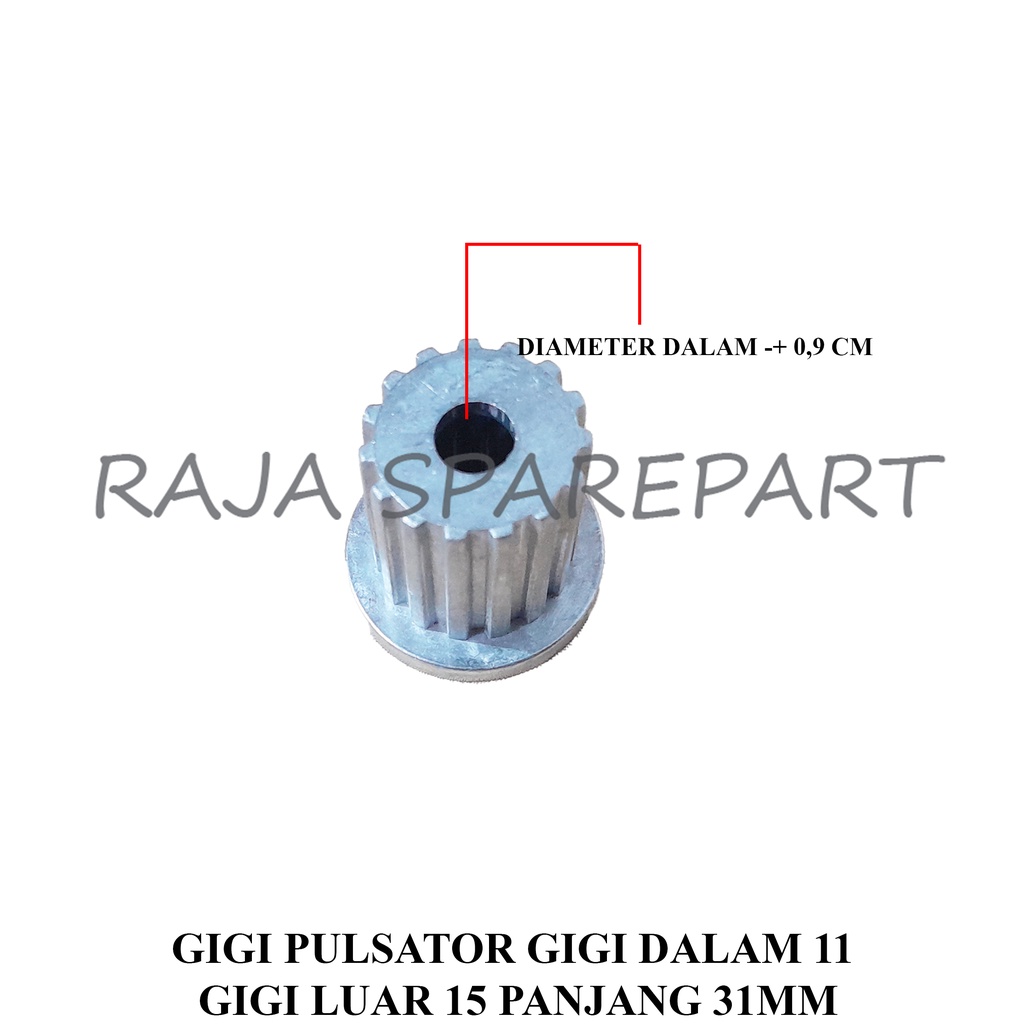 GIGI PULSATOR GIGI DALAM 11 GIGI LUAR 15 31MM (GGP11BB)