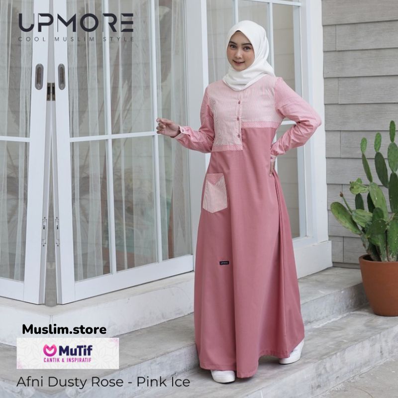 Baju Gamis MUTIF Muslim Berkualitas UPMORE AFNI