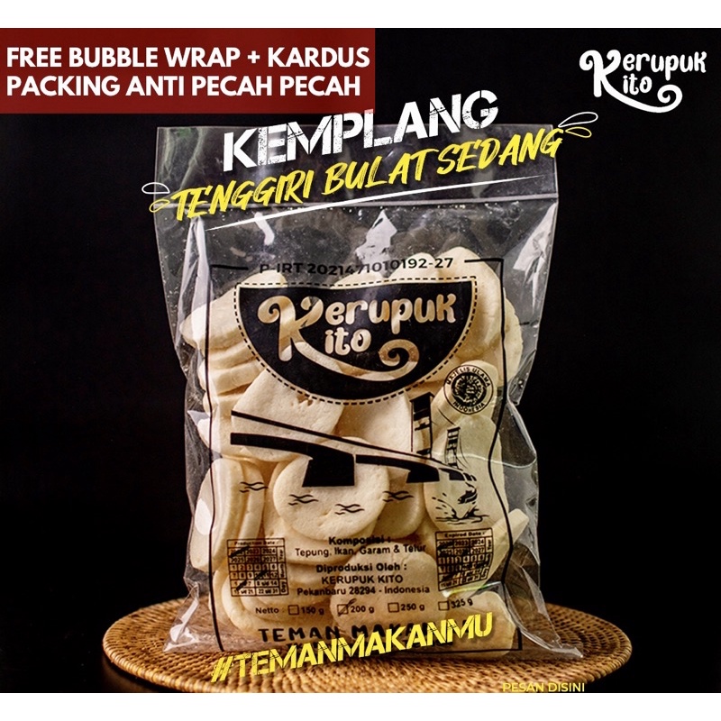 Jual Kerupuk Kito Kerupuk Kemplang Asli Palembang Ikan Tenggiri Bulat