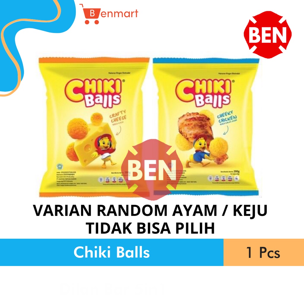 

Chiki Balls Rasa Ayam Keju 1 Renceng 10 Pcs Sachet 16g 16gr 16 g gr gram - Ball Murah Grosir Dus 2000