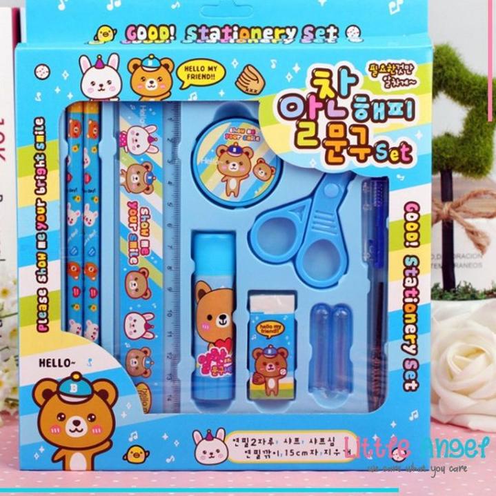 

ㆊ pensil set/study set/stasionary set/fancy set 10 in 1 (CD2015) MR46