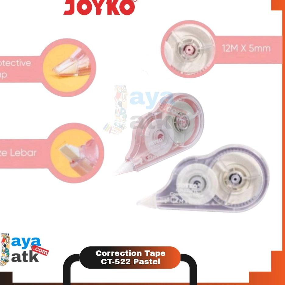 

Koleksi Terbaru [ LUSIN ] TipeX Correction Pen Tape Kertas - Joyko CT-522 / CT-522P MURAH'