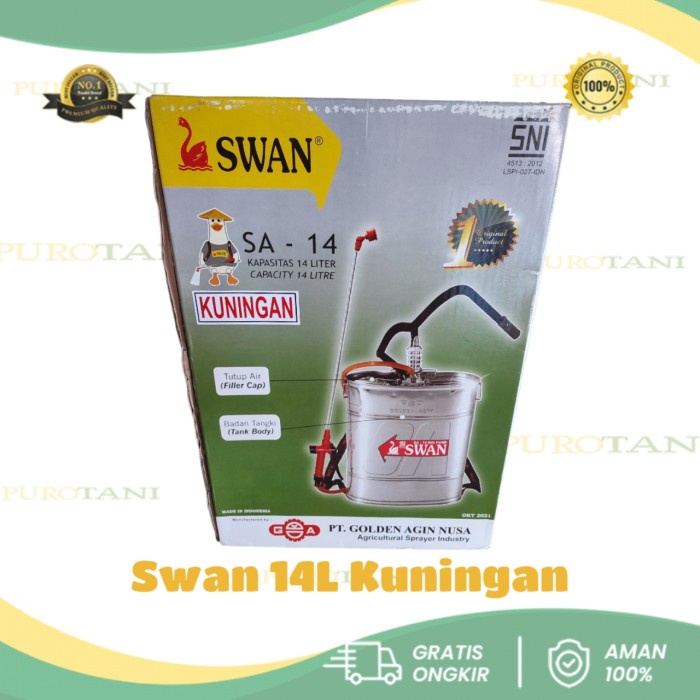 Tangki sprayer swan manual 14 lt stainless