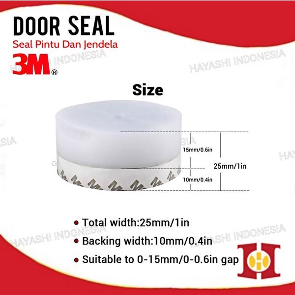 Door Seal Original 3M Penutup Lubang Celah Pintu Jendela - 5m