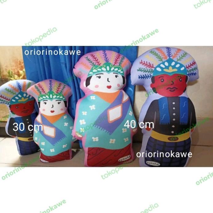 Bantal Boneka Ondel-Ondel Besar 40 Cm Abang Mpo