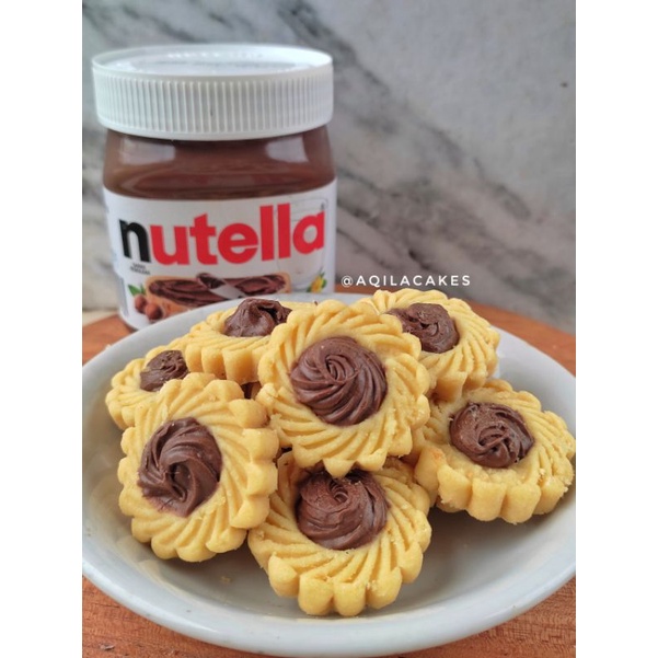 

Nutella Buttercookies /cookies/ nutella cookies /kuekering/ kue lebaran