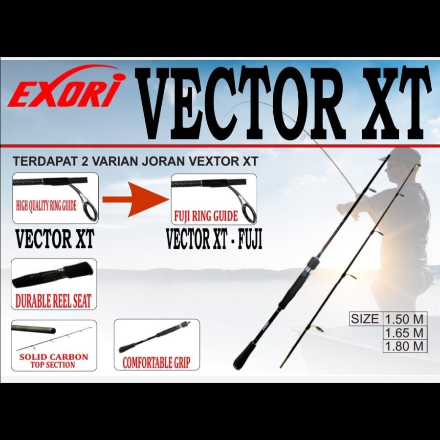 Joran Pancing Exori Vextor XT 150 165 180 cm