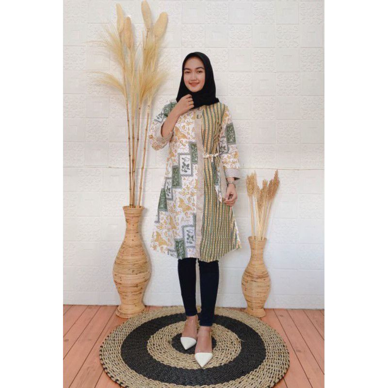 TUNIK BATIK JUMBO KATUN PREMIUM PRIMA MODEL TERBARU TERKINI DI BATIK PANGERAN