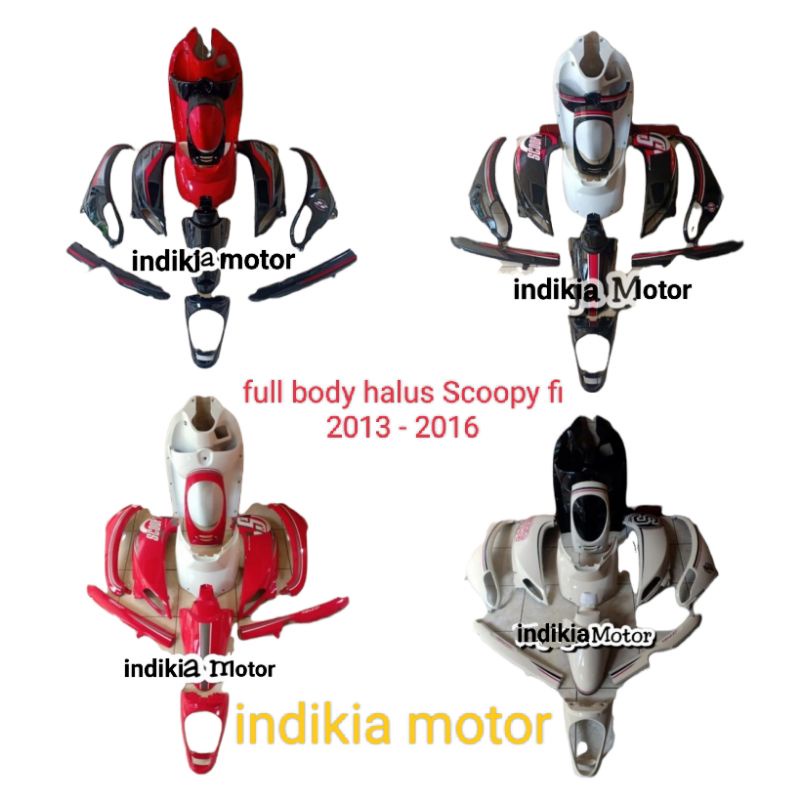 full set cover body halus scoopy fi 2013 2014 2015