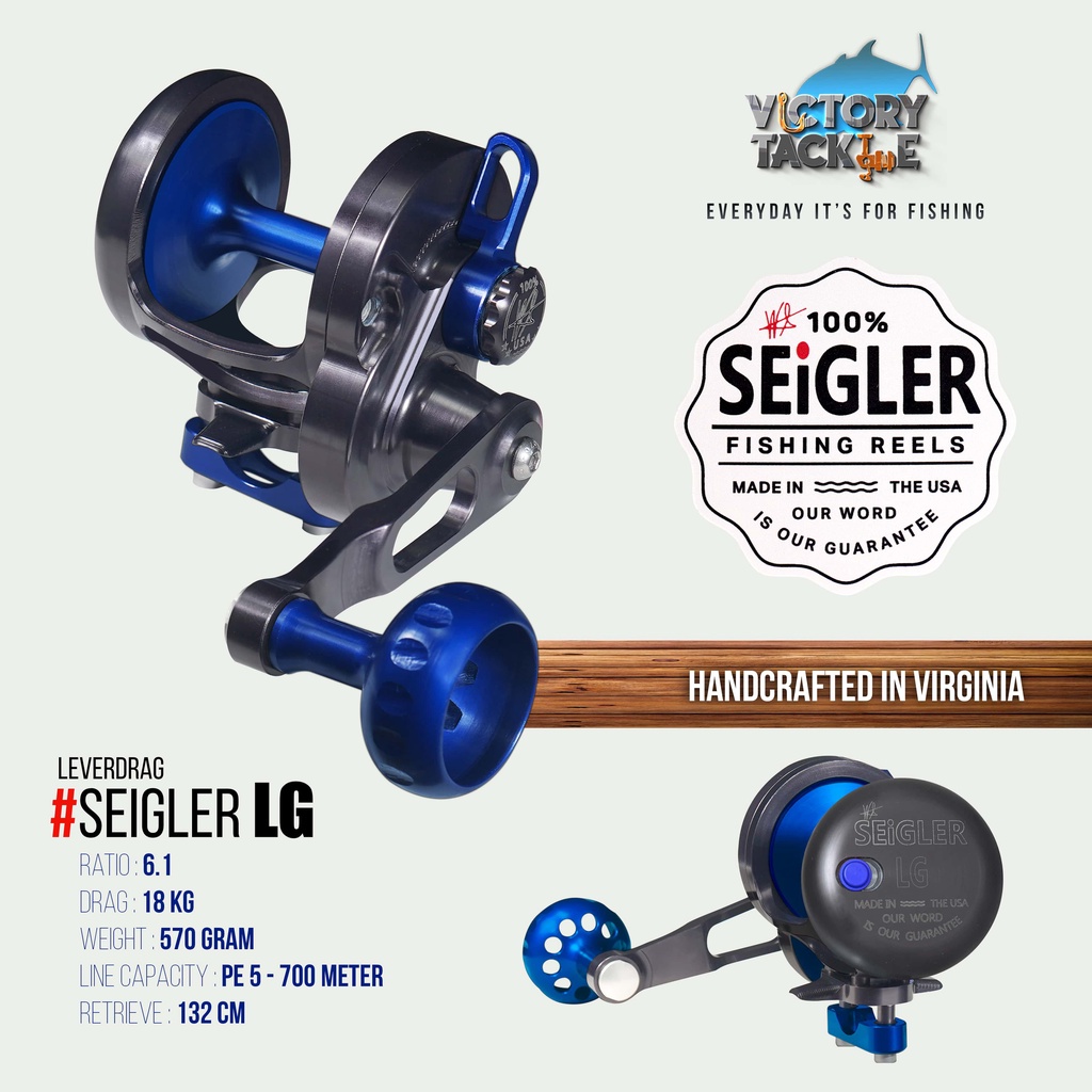 Reel Pancing SEiGLER SLOW PITCH JIGGING REEL LARGE GAME LG MADE IN THE USA | Overhead