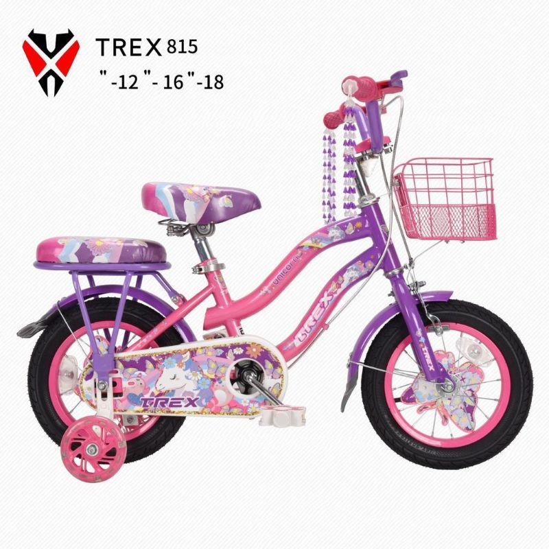 SEPEDA ANAK PEREMPUAN MINI 16 INCH TREX UNICORN KUDA PONI BERKUALITAS MATERIAL BESI TEBAL