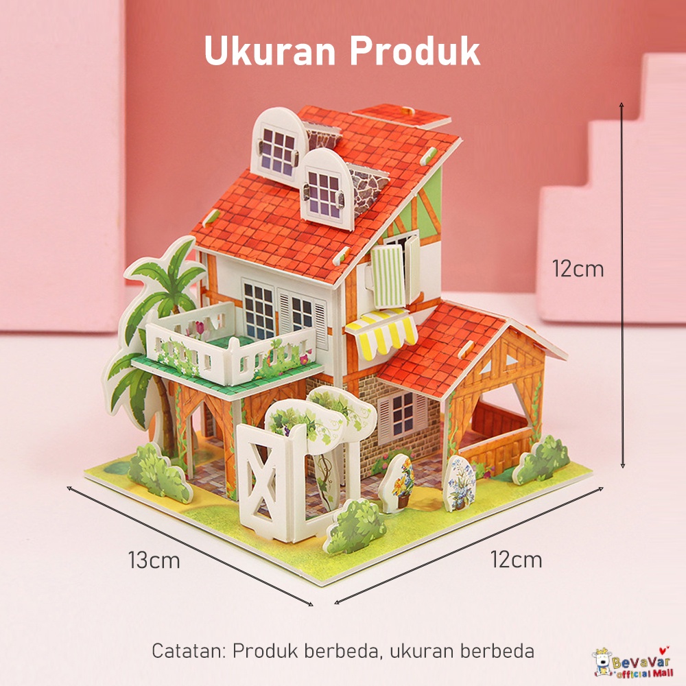 Bevavar Diy Mainan Edukasi Anak Jigsaw Puzzle 3D