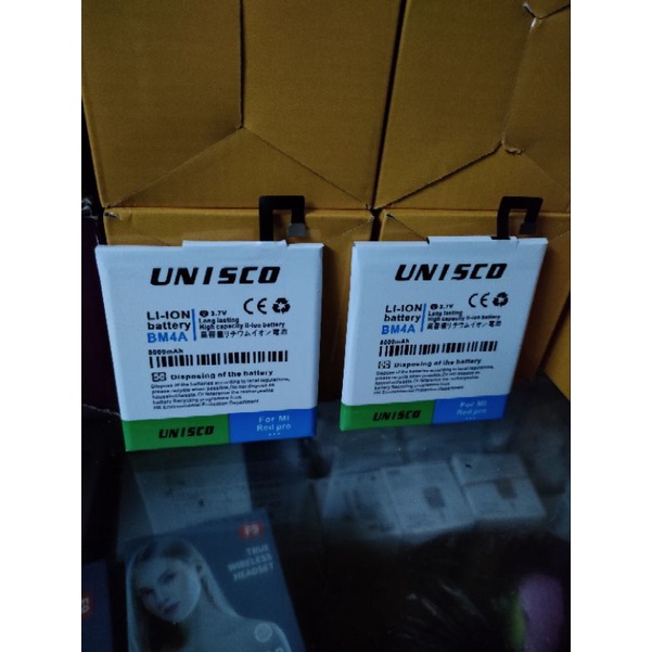 Baterai Xiaomi Redmi Pro Bateri Batry Battry Xiaomi BM4A Dobel Power Unisco