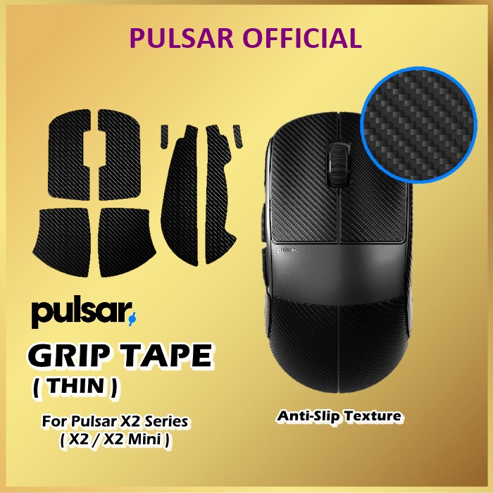 Pulsar Grip Tape Thin For X2 / X2 Mini Wireless Gaming Mouse GripTape