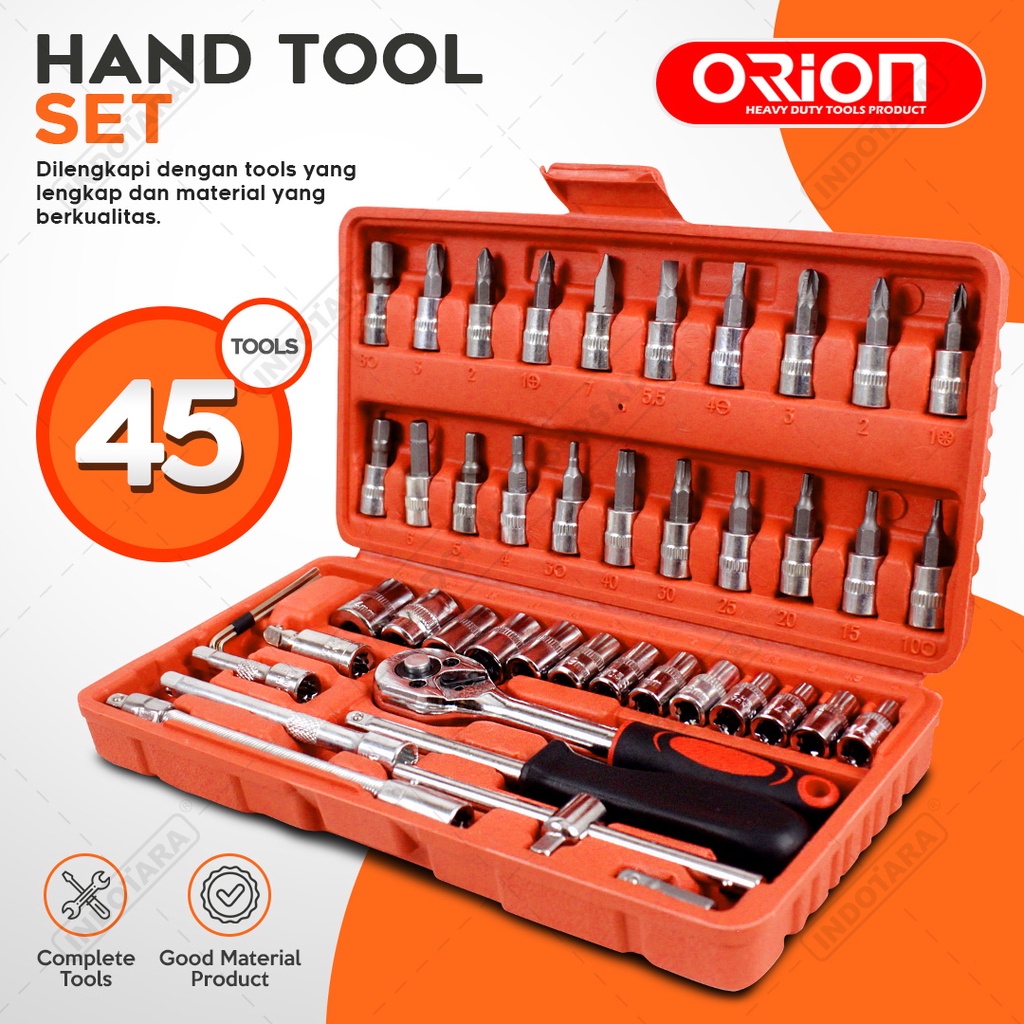 Hand Toolset / Tool Kit Set / Toolkit Toolbox Orion - TR005-1