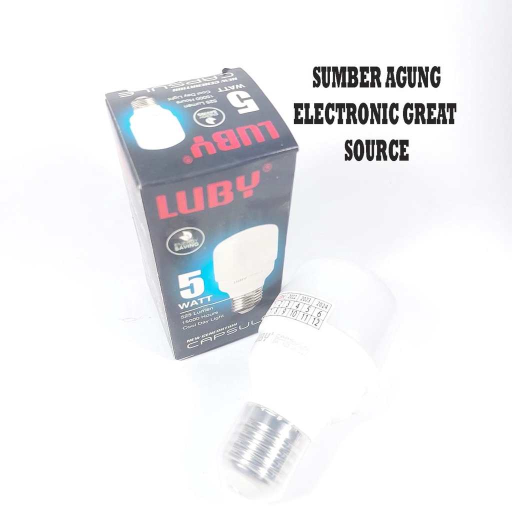 Luby Lampu LED CAPSULE 5W Dus Biru Tua Cahaya Putih 525Lumen