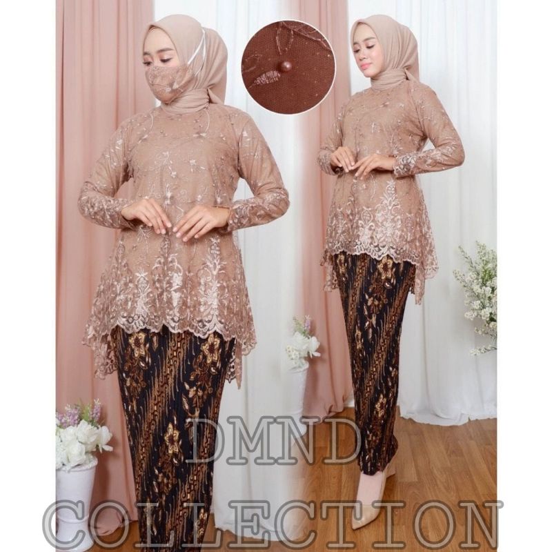 SET BLUSE KEBAYA AZALEA/SET BLUSE KEBAYA/KEBAYA MODERN/KEBAYA BROKAT/KEBAYA TILE